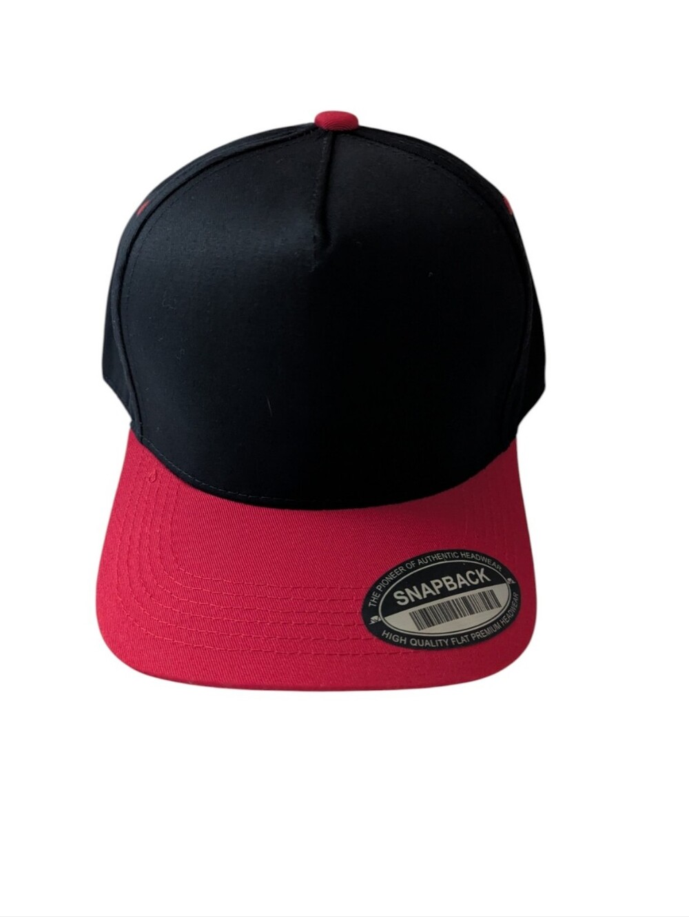Navy Blue & Red Two Tone Curved Brim Snapback Cap Hat Unisex Adjustable One Size